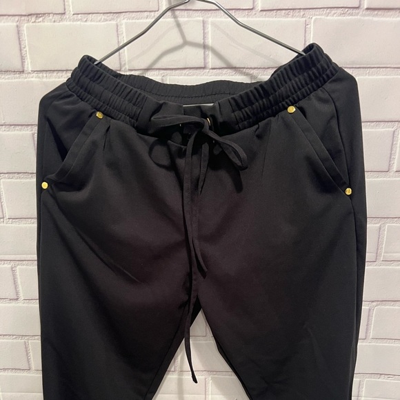 ELIZABETH & NICOLE women black pants/size L - Picture 5 of 10